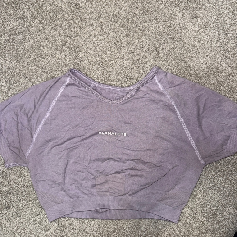 Alphalete Lilac Crop Top